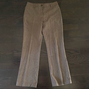 Houndstooth straight leg pants